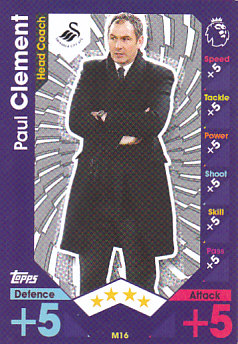 Paul Clement Swansea City 2016/17 Topps Match Attax Extra Manager #M16
